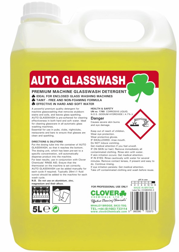 AUTOGLASS GLASS MACHINE LIQUID 5 LITRES