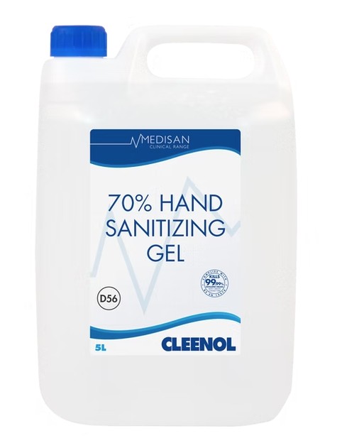 ALCOHOL HAND SANITISER 5 LITRE REFILL 70% ALCOHOL