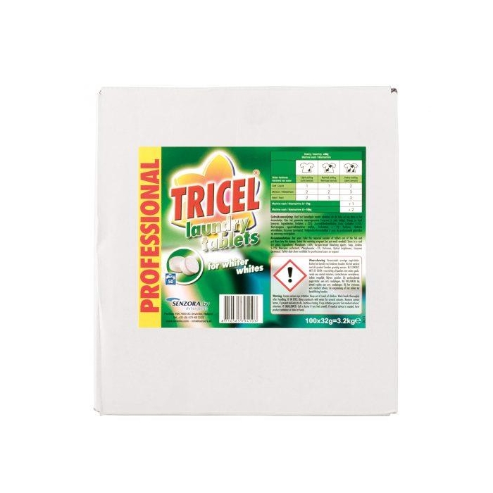 TRICEL LAUNDRY TABLETS (BOX OF 100)