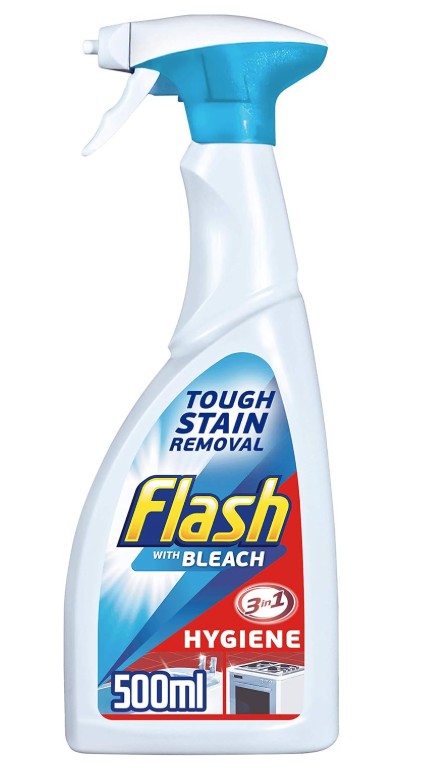 FLASH SPRAY CLEANER WITH BLEACH 500ML