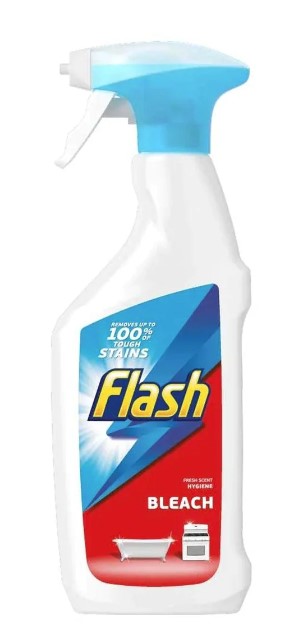 FLASH SPRAY CLEANER WITH BLEACH 750ML