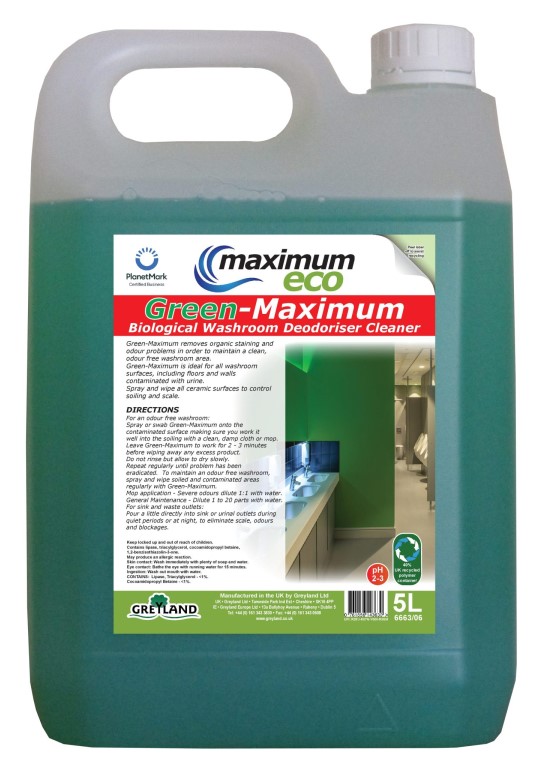 Greenaway Biological Washroom Cleaner 5 Litre