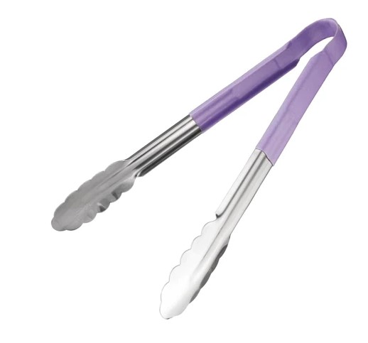 12" UTILITY TONGS PURPLE