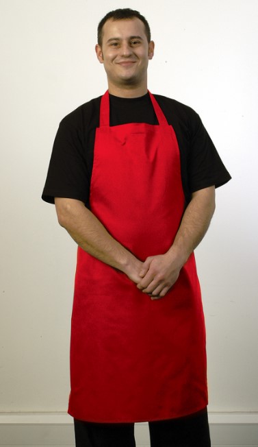 RED BIB APRON