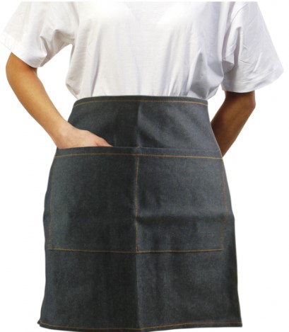 BLUE DENIM WAIST APRON