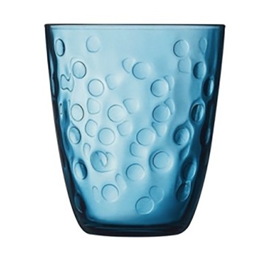 Luminarc Concepto Bulles Blue Tumbler Glass 31cl PK 24