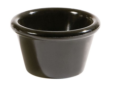 Arena Mirage Melamine Black Round Ramekin 6cm 1.5oz 