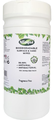 Canister Hand And Surface Bio Wipes PK 100 Per Pack