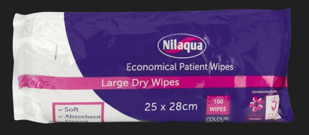 Dry Large Wipes PK 100 Per Pack