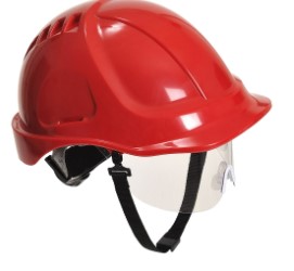 Endurance Plus Visor Helmet Red