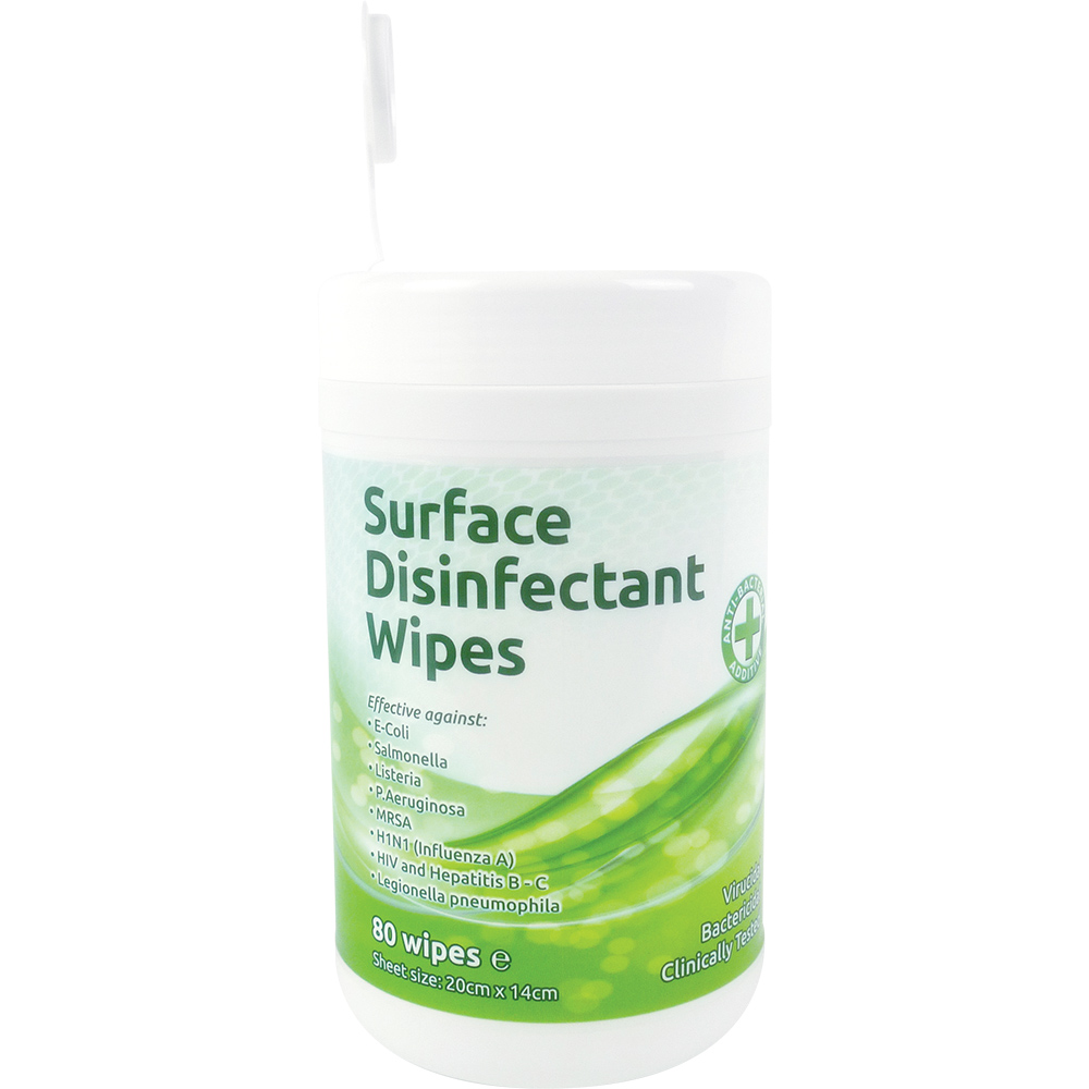 Surface Disinfectant Wipes Tub 80