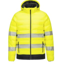 Hi-Vis Ultrasonic Heated Tunnel Jacket Ylw/Blk XXL