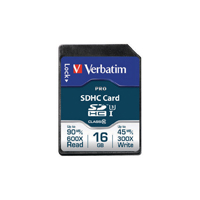 VERBATIM PRO SDHC 16GB MEMORY CARD