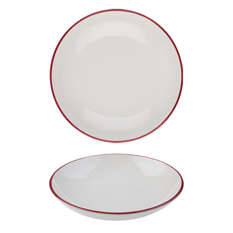MODEST MAROON COUPE BOWL 30CM / 11.75"" PK 6