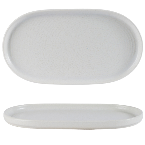 IVORY OVAL PLATTER 33X18CM/11"" X 7"" PK 6