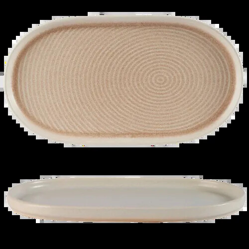 NUDE OVAL PLATTER 33X18CM/11"" X 7"" PK 6