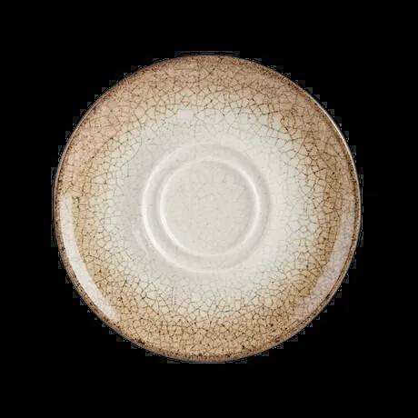 SCORCHED DOUBLE WELL SAUCER 16CM PK 12