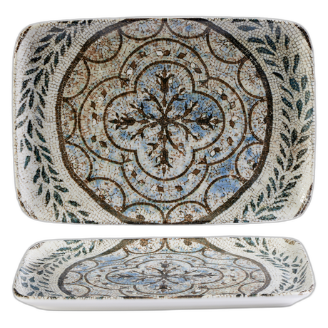 MOSAIC RECTANGULAR PLATTER 33 X 23CM / 13"" X 9"" PK 6