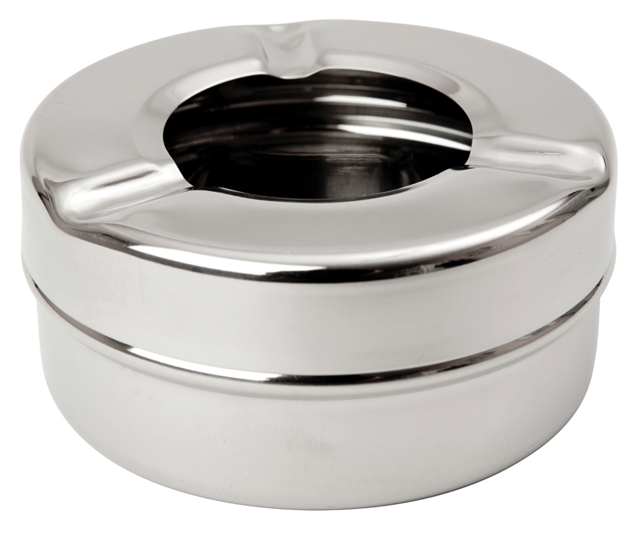 WINDPROOF STAINLESS STEEL ASHTRAY