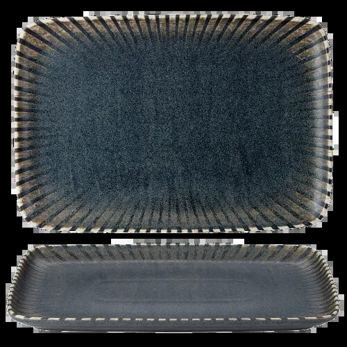 FLINT RECT PLATTER 33 X 23CM PK 6