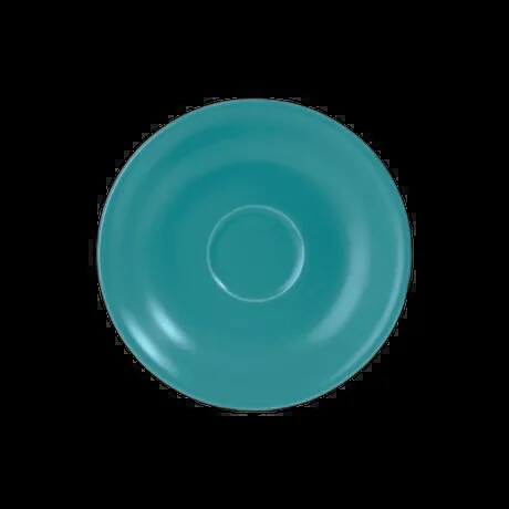 SAUCER FOR ESPRESSO CUP 12CM /4 3/4 TEAL PK 6