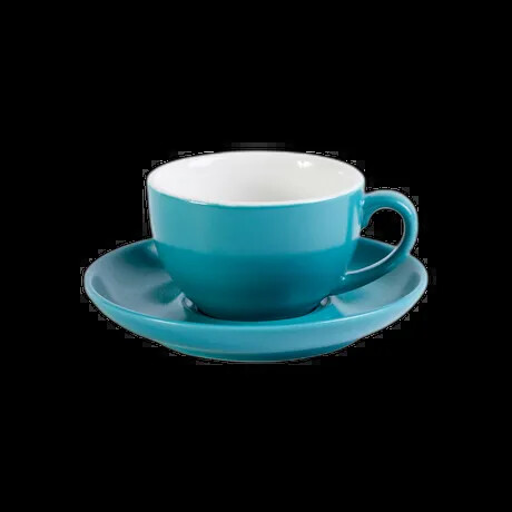 COFFEE/TEA CUP 20CL / 7OZ TEAL PK 6