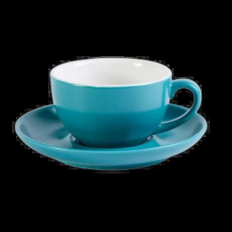 LARGE CAPPUCCINO CUP 28CL / 9 3/4 OZ TEAL PK 6