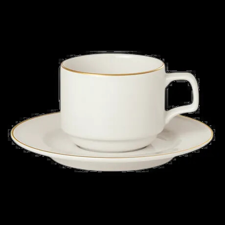 ACADEMY EVENT GOLD BANDING STACKING CUP 200ML PK 6
