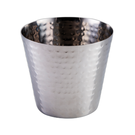 HAMMERED FINISH TAPERED CUP 9CM/3½"" PK 12