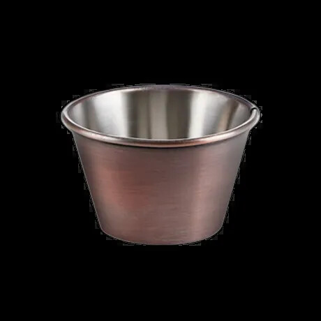 SAUCE/DIP POT ANTIQUE COPPER 2.5OZ PK 12