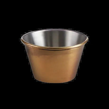 SAUCE/DIP POT ANTIQUE BRASS 2.5OZ PK 12