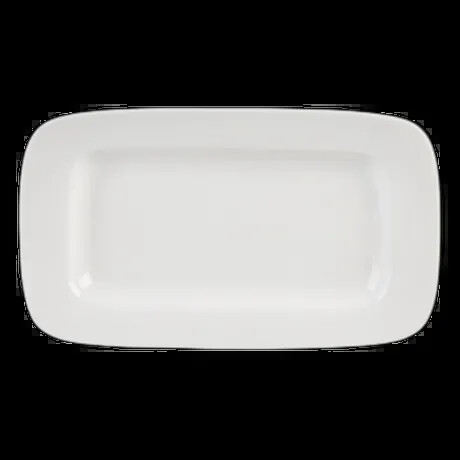 SIMPLY RIMMED RECTANGULAR PLATTER 26.4 X 15.3CM PK 6