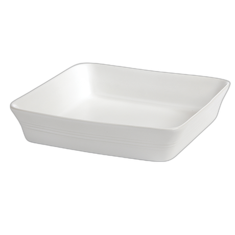 WHITE SQUARE BAKER 26X26X5.5CM PK 4