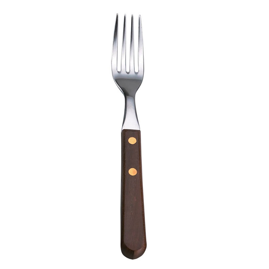 Sunnex Stainless Steel Steak Fork with Wooden Handle PK 12