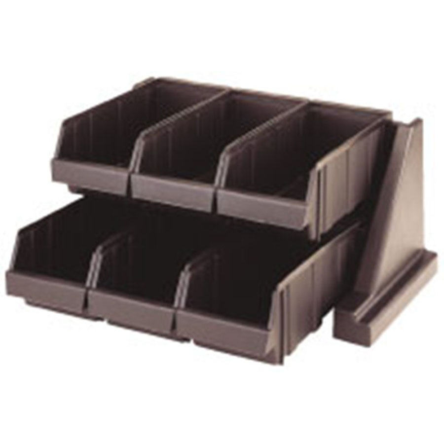 Cambro Polyethylene Grey Cutlery/Condiment Dispenser 6 Compartments PK 1