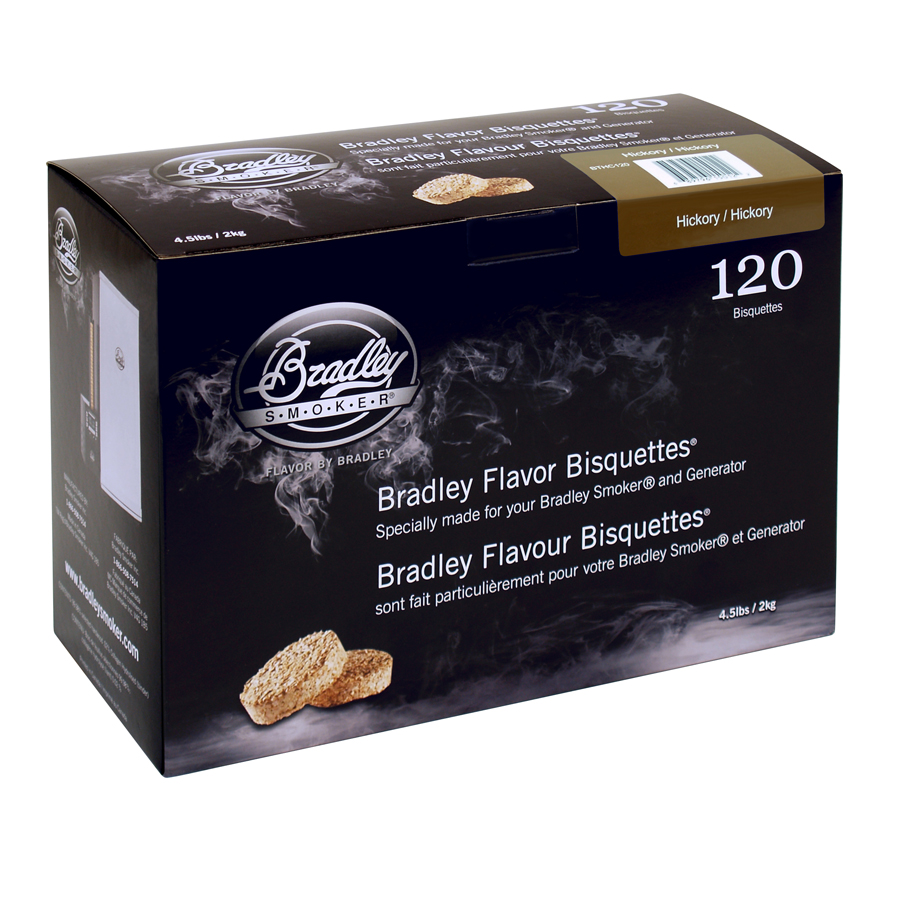 Bradley Bisquettes - Hickory - pack of 120 PK 1