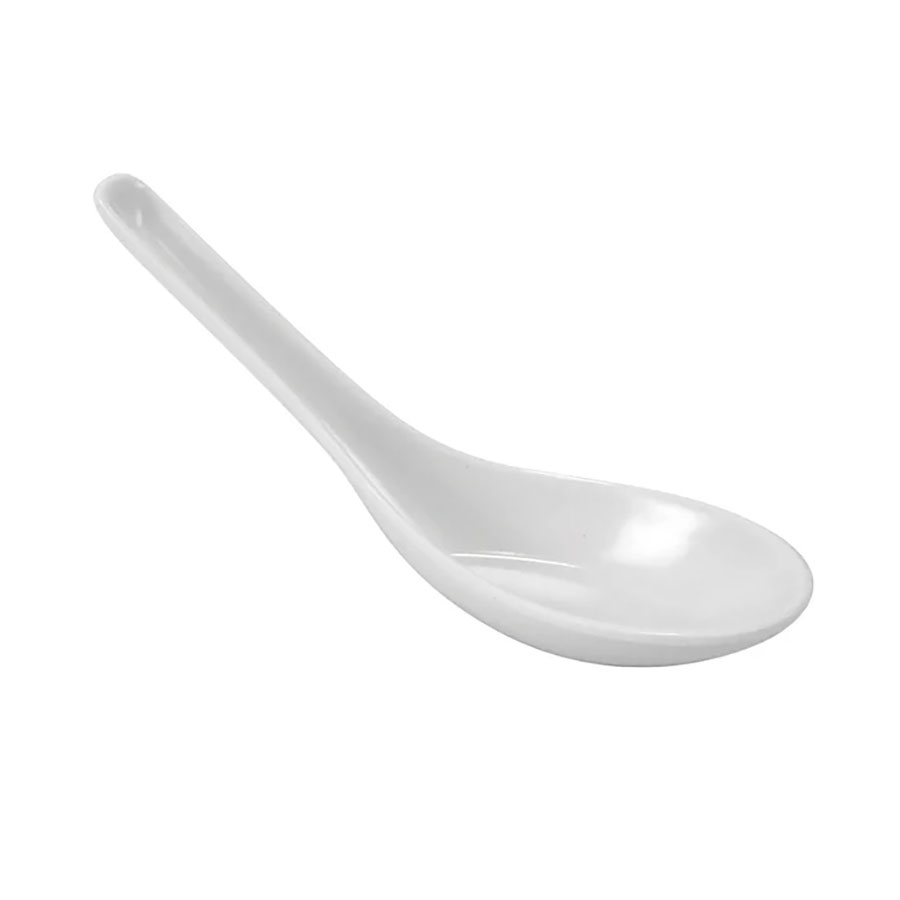 DALEBROOK WHITE MELAMINE HORS D'OEUVRE SPOON 14CM PK 1