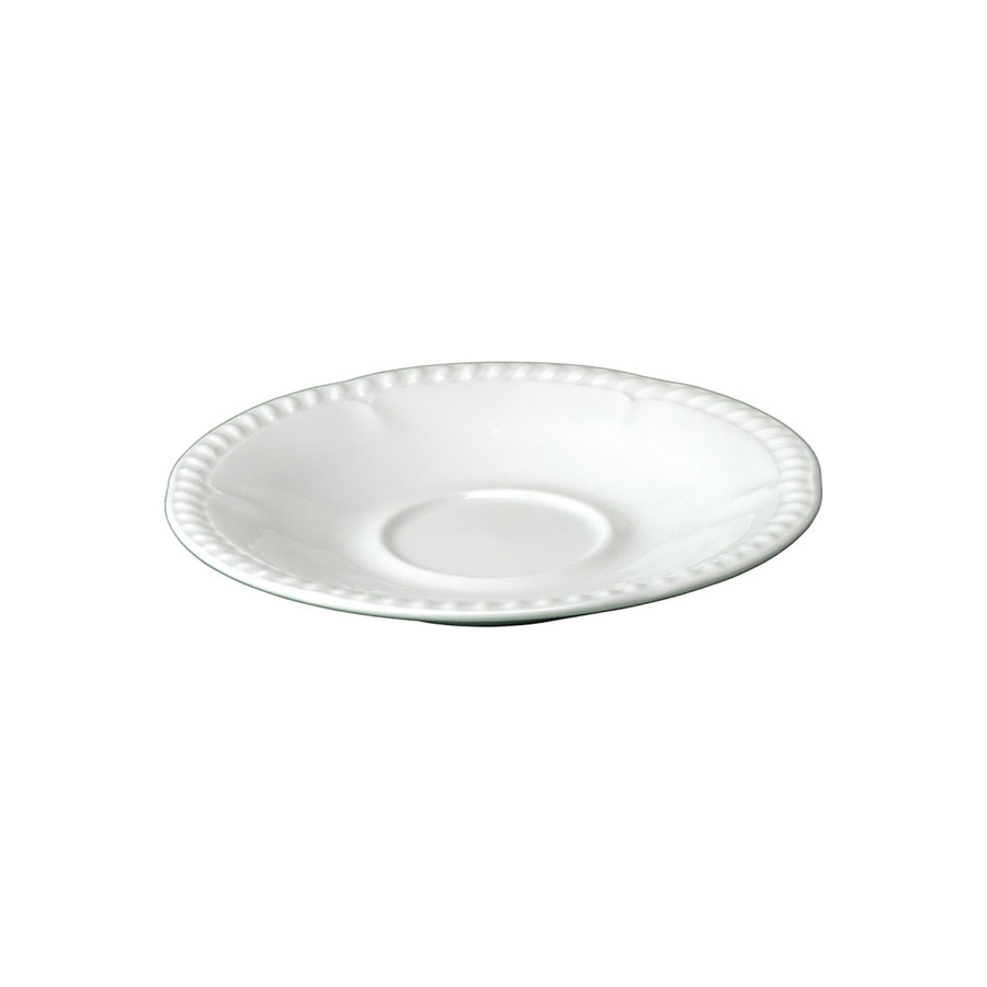 Churchill Buckingham Vitrified Porcelain White Round Large Saucer 15.2cm PK 1