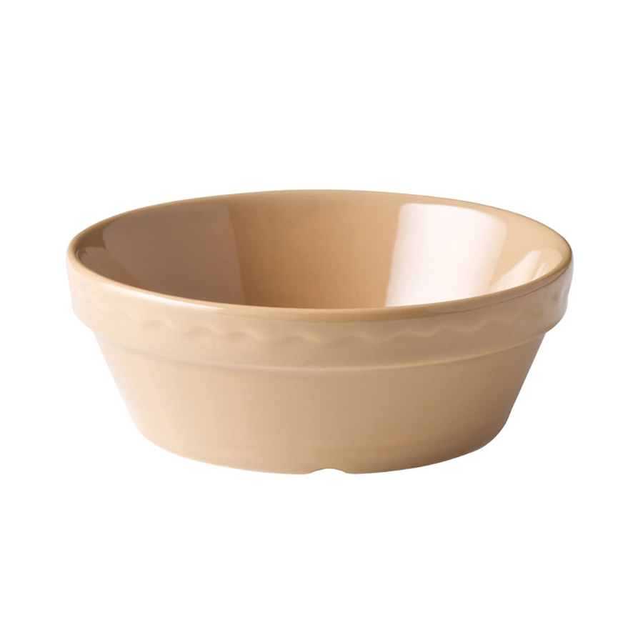 UTOPIA CANE PIE DISH BROWN STONEWARE ROUND 16CM PK 6