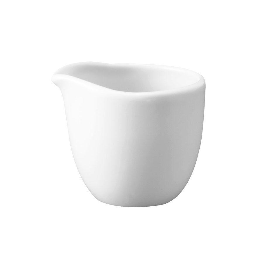 Churchill Mediterranean Vitrified Porcelain White Unhandled Mini Jug 9cl 3.2oz PK 1