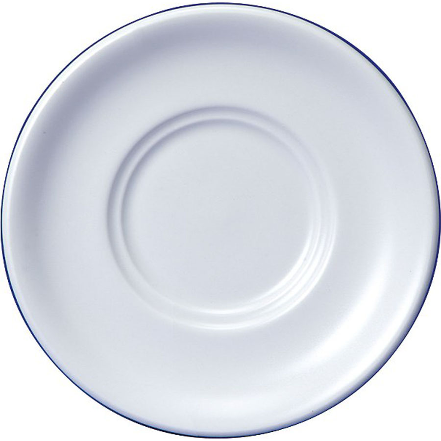Churchill White Holloware Vitrified Porcelain White Round Maple Tea Saucer 15cm PK 1
