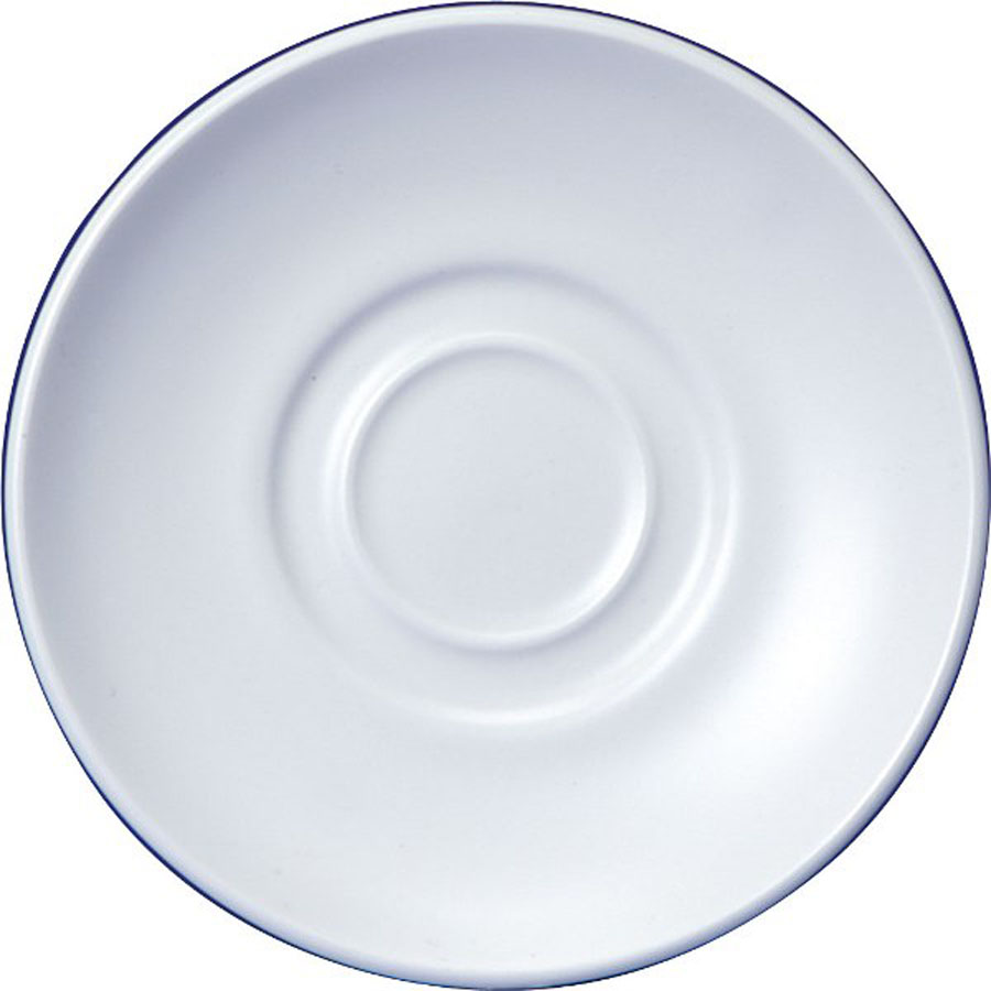 Churchill White Holloware Vitrified Porcelain White Round Maple Coffee Saucer 12.7cm PK 1