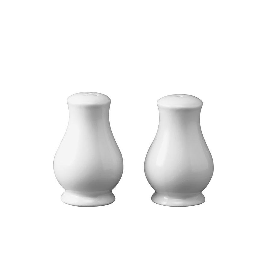 Churchill Whiteware Vitrified Porcelain Sandringham Pepper Pot 8.4cm PK 1