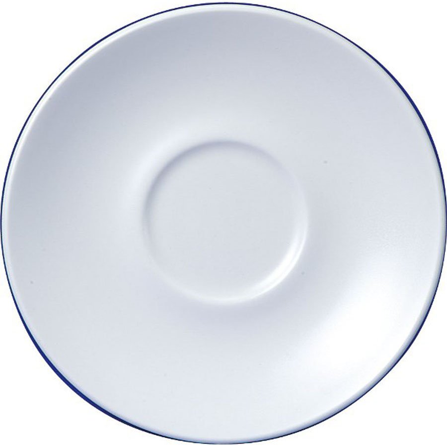 Churchill Café Vitrified Porcelain White Round Cappuccino Saucer 15.6cm PK 1