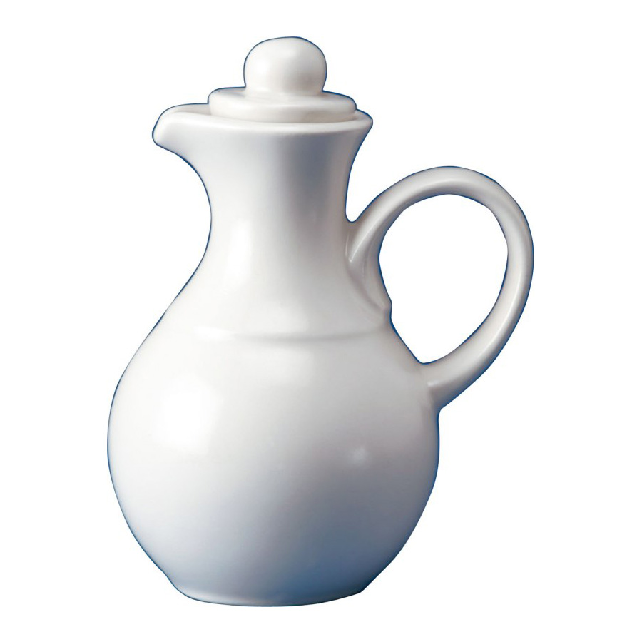 Churchill Whiteware Vitrified Porcelain Oil/Vinegar Bottle 13cm 16cl 5.6oz PK 1