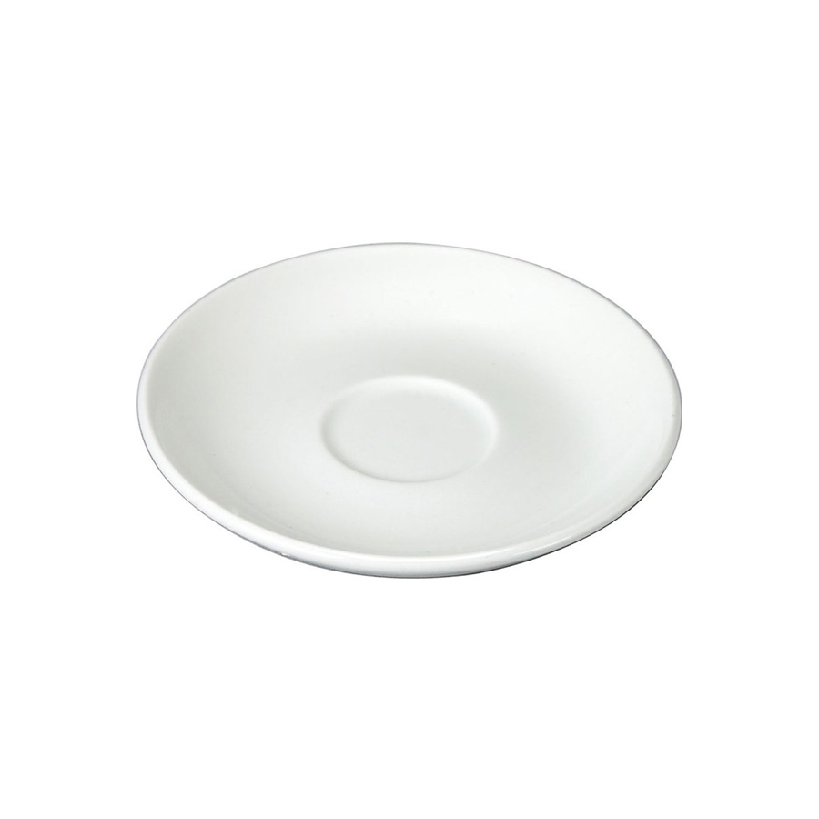 Churchill Ultimo Vitrified Porcelain White Round Large Coupe Saucer 16cm PK 1