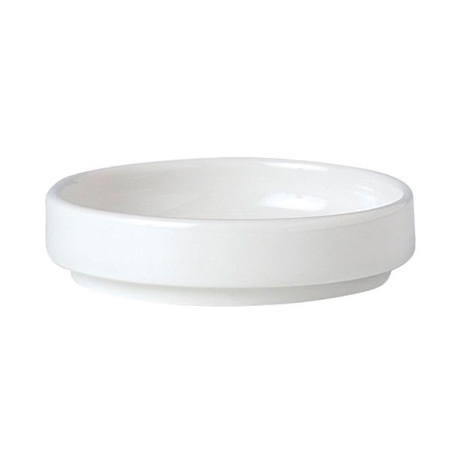 Steelite Simplicity Vitrified Porcelain White Round Trays Stackable 10.25cm PK 1