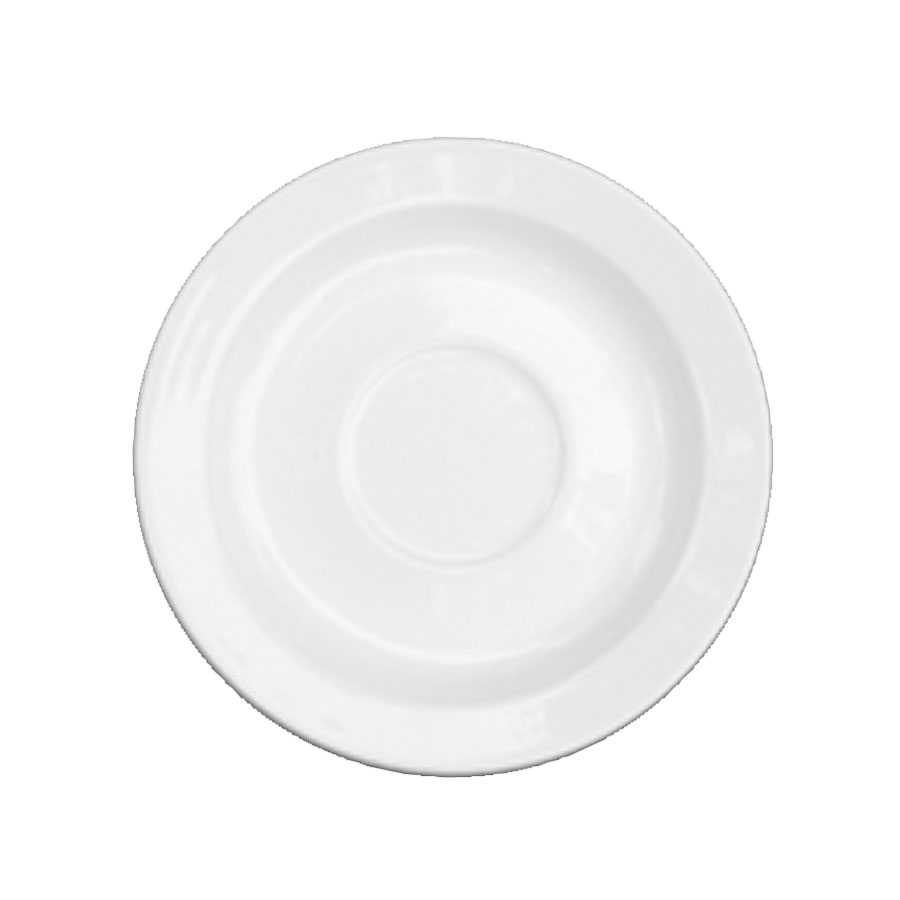 Churchill Alchemy White Fine China Round Coffer Saucer 5 Inch PK 1