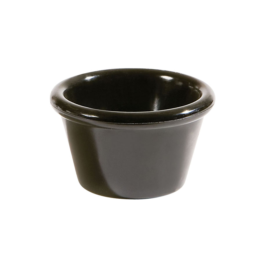 Mirage Piccolo Melamine Black Round Ramekin 6cm 1.5oz PK 1