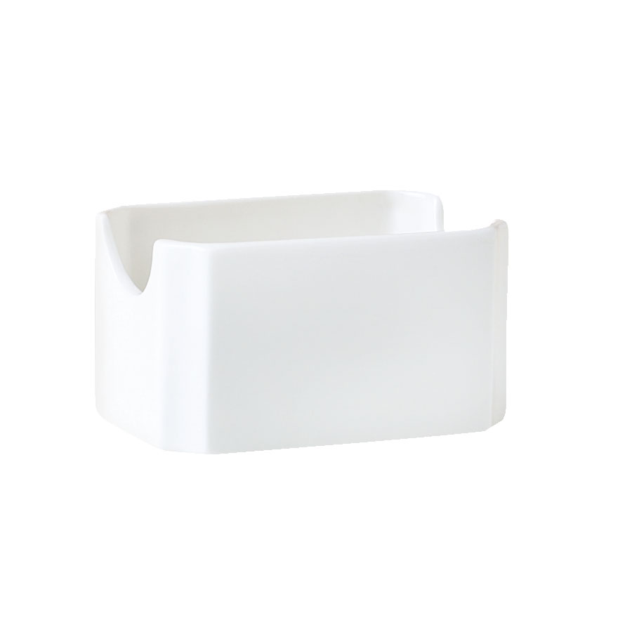 Steelite Monaco Vitrified Porcelain White Sugar Sachet Holder 10.5x7x5cm PK 1